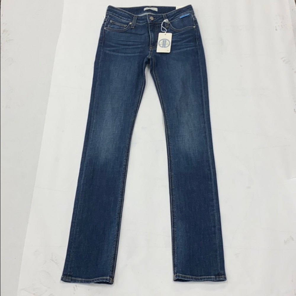 1DENIM WOMENS SLIM STRAIGHT FIT JEANS LIGHT W26